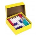 Heathrow Scientific HS2860CY Cardboard Cryogenic Vial Boxes, Yellow, 12-pack-