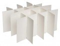Heathrow Scientific HS2860P Cardboard Cryogenic Tube Storage Partition, 29.5 mm tubes, 10-pack-