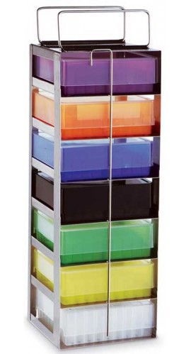 Heathrow Scientific HS2862DA Chest Freezer Rack, 5 x 1-