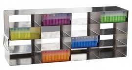 Heathrow Scientific HS2862HA True North Upright Freezer Rack, 4 x 3 Steel, 2&amp;quot;-
