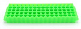Heathrow Scientific HS29025C Microtube Racks 80-Well, Green-