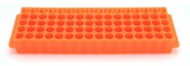 Heathrow Scientific HS29025F Microtube Racks 80-Well, Orange-