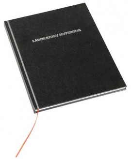 Heathrow Scientific HS8610A Laboratory Notebook, 100 Pages, Black-