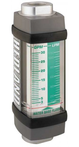 Hedland H713A-005 Variable Area Water-Based Fluid Flow Meter, 3/4" NPT, 0.5 - 5 GPM -