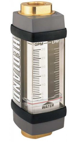Hedland H805B-030 Variable Area Non-Steam Water Flow Meter, 1-1/4"_NPT, 3 - 30 GPM-