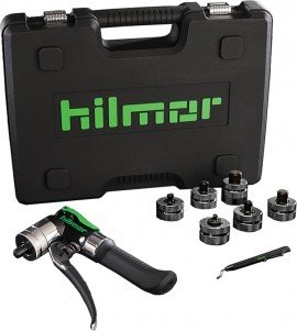 Hilmor 1839015 Compact Swage Tool Kit with 6 Expander Heads, &amp;frac38; to 1-&amp;frac18;&amp;quot;-
