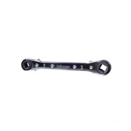 Hilmor 1839042 Reversible Ratcheting Square Service Wrench, &amp;frac14; x 3&amp;frasl;16, &amp;frac38; x 5&amp;frasl;16&amp;quot;-