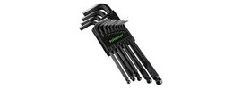 Hilmor 1839049 Hex Key Ball End Set, 0.050 to &amp;frac38;&amp;quot;-