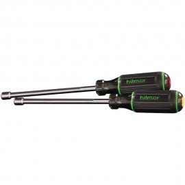 Hilmor 1839074 Magnetic Nut Driver Set, 6&amp;quot;, 2 pieces-