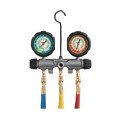 Hilmor 1839113 2-Valve Aluminum Manifold for R410A refrigerant-