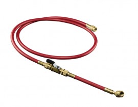 Hilmor 1839140 H60BVR Hose with Ball Valve Extensions, red, 60 x 1/4&quot;-