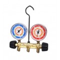 Hilmor 1932650 2-Valve Basic Manifold for R22-R404A-R410A refrigerants with 60&quot; hoses-