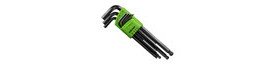 Hilmor 1937816 Hex Key Ball End Set Metric, 1.5 to 10 mm, 9-pack-