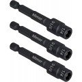 Hilmor 1937881 Reversible Magnetic Nut Driver, 2-3/4&quot;, 3-pack-