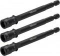 Hilmor 1937882 Reversible Magnetic Nut Driver, 4&quot;, 3-pack-