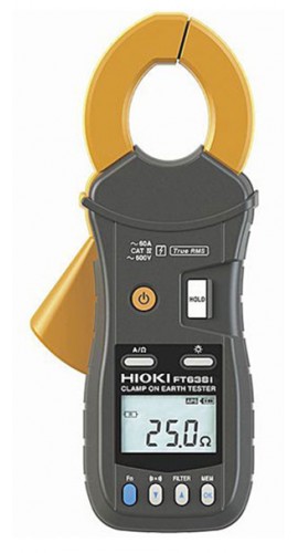Hioki FT6381 Clamp On Earth Ground Resistance Tester with Super Slim Jaw and Bluetooth-