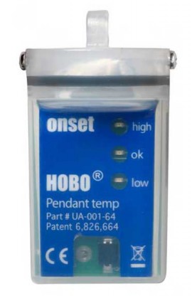Onset HOBO UA-001-64 Pendant Temperature Data Logger, 64 KB-