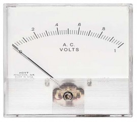 Hoyt 2046 AC Voltmeter with AC repulsion, 4.5&amp;quot;, 0 to 100 V AC-