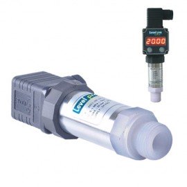 Icon Process Controls LP200-PF-0-225 Inline Pressure Transmitter with ceramic diaphragm, PVDF, 3/4&amp;quot; NPT, 0 to 225 psi-