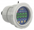 Icon Process Controls OBS-LE Series Pressure Gauge, 0 to 145 psi, &amp;frac12;&amp;quot; FNPT, back mount, PVDF housing-