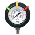 Icon Process Controls OBS-GO Series Pressure Gauge, 0 to 60 psi, 2.5&amp;quot; dial, &amp;frac14;&amp;quot; bottom, PP housing-
