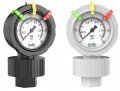 Icon Process Controls OBS-PP-0-15 2-1/2&quot; Pressure Gauge and Isolator with teflon diaphragm, PP, 1/2&quot; FNPT, 0 to 15 psi-