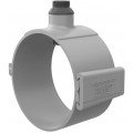 Icon Process Controls SA020-PF Truflo TI Insertion Paddle Wheel Flow Meter Fitting, 2" PVC Clamp-On Saddle Fitting, Viton Seals, PVDF Insert-