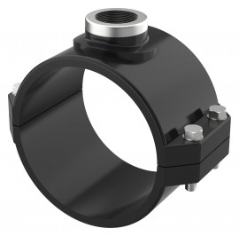 Icon Process Controls SAR120 Truflo TI Insertion Paddle Wheel Flow Meter Fitting, 12'' PVC Clamp-On Saddle Fittings; Viton Seals, SDR Pipe ONLY-