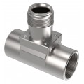 Icon Process Controls SST010 Truflo TI Insertion Paddle Wheel Flow Meter Fitting, 1" 316 SS TI3 Series NPT Tee Fittings-