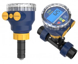 Icon Process Controls Truflo® TIB Series Insertion Paddle Wheel Flow Meter with PP body and EPDM seals, 6 to 24&quot;-