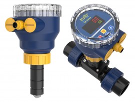 Icon Process Controls TIP-PF-L Paddle Wheel Flow Meter, PVDF, 6 to 24&amp;quot;-