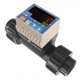 Icon Process Controls TKM-50-P Paddle Wheel Flow Meter with 4 to 20 mA/flow rate/flow total pulse, PVC, 2&amp;quot;-