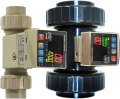 Icon Process Controls TKS-50-PP Flow Meter, Paddle Wheel with Relay Output, 2 in, ThRD/SDR11 Butt, PP body-