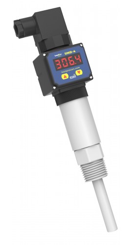 Icon Process Controls TPP-04-D-L In-Line Liquid Temperature Sensor with LED display and DIN connection, 4", -25.6 to 212°F-