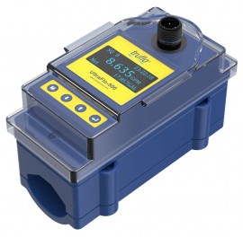 Icon Process Controls UF500-A-200-HT Truflo UF500 Clamp On Ultrasonic Flow Meter, 8'', Aluminum Material, LED Display, Flow Rate &amp; Totalizer, 4-20mA Output, M12 Connection-