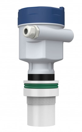 Icon Process Controls UltraPro 2000 Ultrasonic Level Sensor, Teflon Material, 2&quot; NPT Connection, 5m Range, Local LCD Display, 4-20mA Loop Powered-