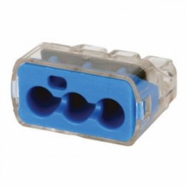IDEAL Industries 30-1039J In-Sure Push-In Wire Connector, 39 3-port blue,150-jar-