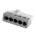 IDEAL Industries 30-1087J In-Sure Push-In Wire Connectors, 87 5-port gray, 200-jar-