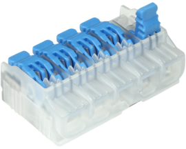 IDEAL Industries 30-10L25 In-Sure Lever Wire Connector, l25 5-port, box of 75-
