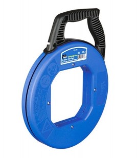 IDEAL Industries 31-062 S-Class® Fiberglass Fish Tape with Tuff-Grip Pro case and metal eyelet, 50&#039;-