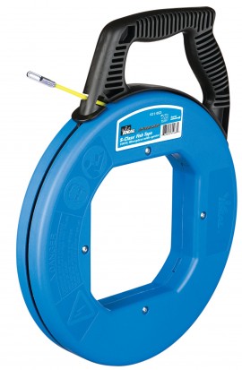 IDEAL Industries 31-063 S-Class® Fiberglass Fish Tape with Tuff-Grip Pro case and metal eyelet, 100'-