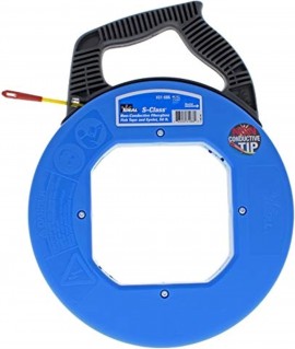 IDEAL Industries 31-086 S-Class® Fish Tape with Tuff-Grip Pro case and non-conductive tip, 50'-