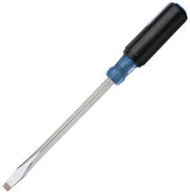IDEAL Industries 35-166 Heavy-Duty Keystone Tip Screwdriver, 5/16" x 6" round shank-