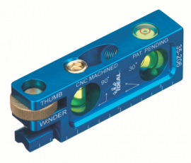 IDEAL Industries 35-206 Precision Level, 3.5&quot;, 2+ vials with jaw-