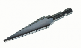 IDEAL Industries 35-521 Quick-Change Step Drill Bit, &amp;frac18; to &amp;frac12;&amp;quot;-
