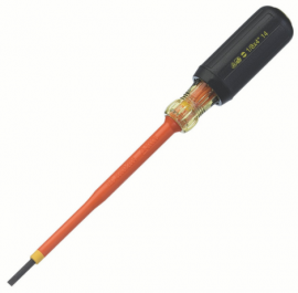 IDEAL Industries 35-9149 Insulated Slotted Screwdriver, 1/8 x 4"-