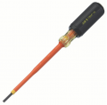 IDEAL Industries 35-9149 Insulated Slotted Screwdriver, 1/8 x 4"-
