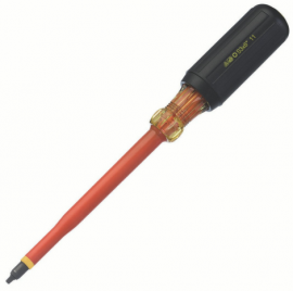 IDEAL Industries 35-9695 Insulated Screwdriver, #3 square, &lt;sup&gt;5&lt;/sup&gt;&amp;frasl;&lt;sub&gt;16&lt;/sub&gt; x 6&amp;quot;-