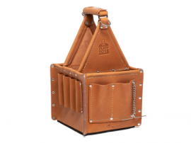 IDEAL Industries 35-975 Tuff-Tote<small><sup>&amp;reg;</sup></small> Ultimate Tool Carrier with strap, premium leather-