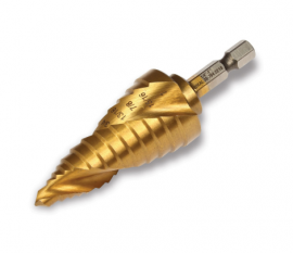 IDEAL Industries 36-704 Spiral Step Bit #5, 1/4 to 1"-